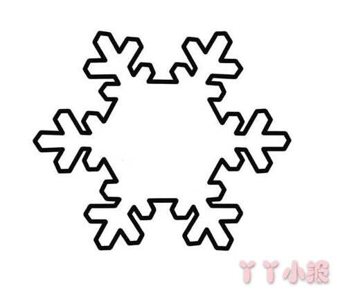 雪花图片简笔画