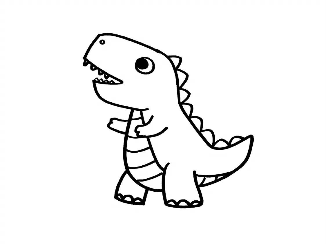 恐龙简笔画图片大全