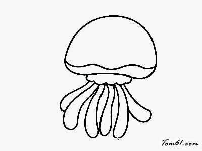 水母简笔画