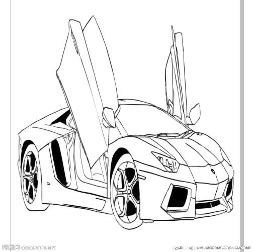 简笔画车
