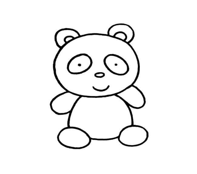 熊猫简笔画图片大全
