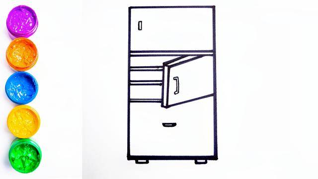 冰箱简笔画