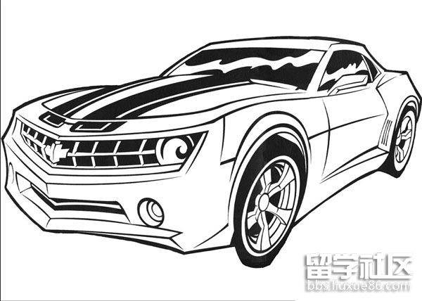 简笔画车