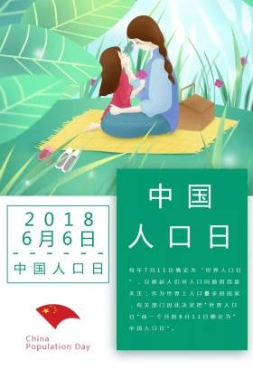 中国人口日海报