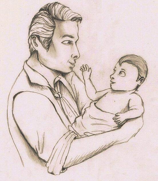 关于父亲节的画