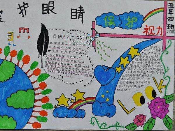 全国爱眼日手抄报