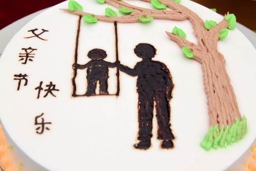 父亲节的简单画