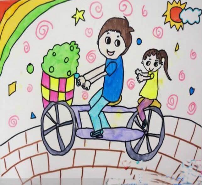 关于父亲节的画