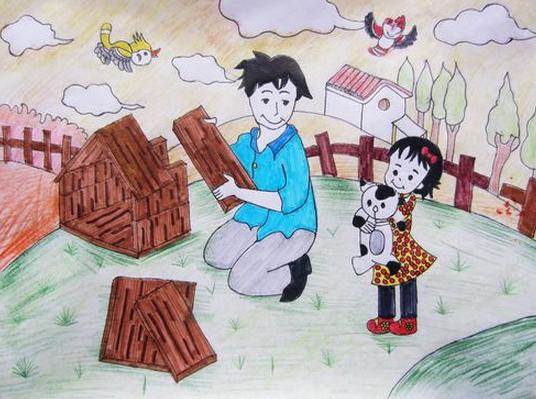 关于父亲节的画