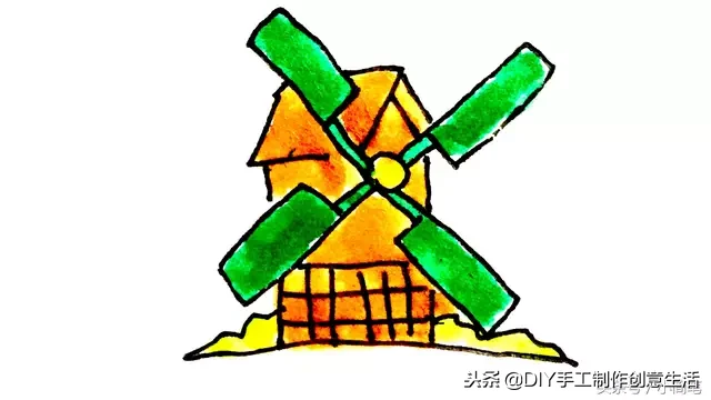 风车简笔画