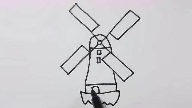 风车简笔画