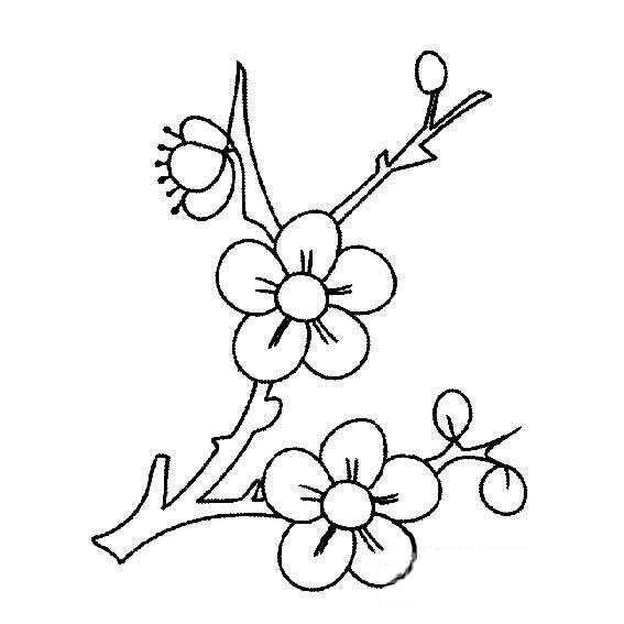 梅花简笔画图片大全