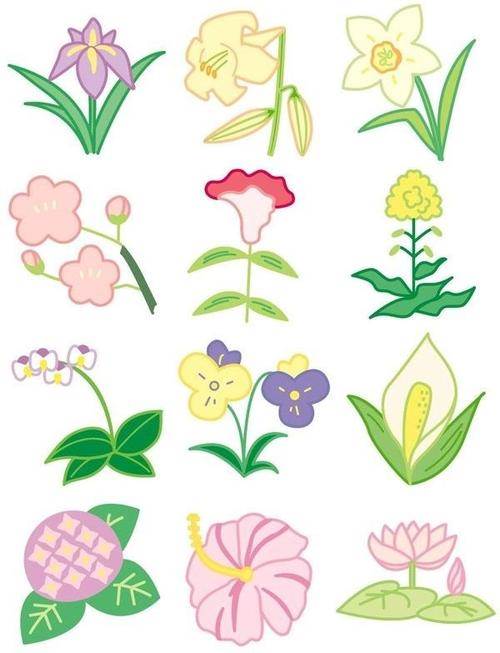 花简笔画图片