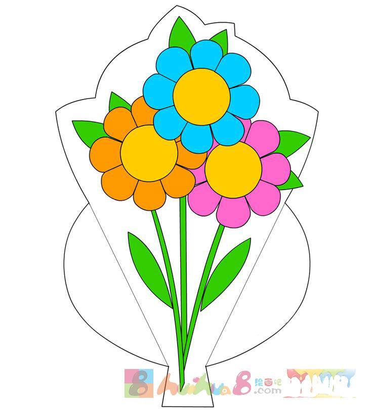 花简笔画图片