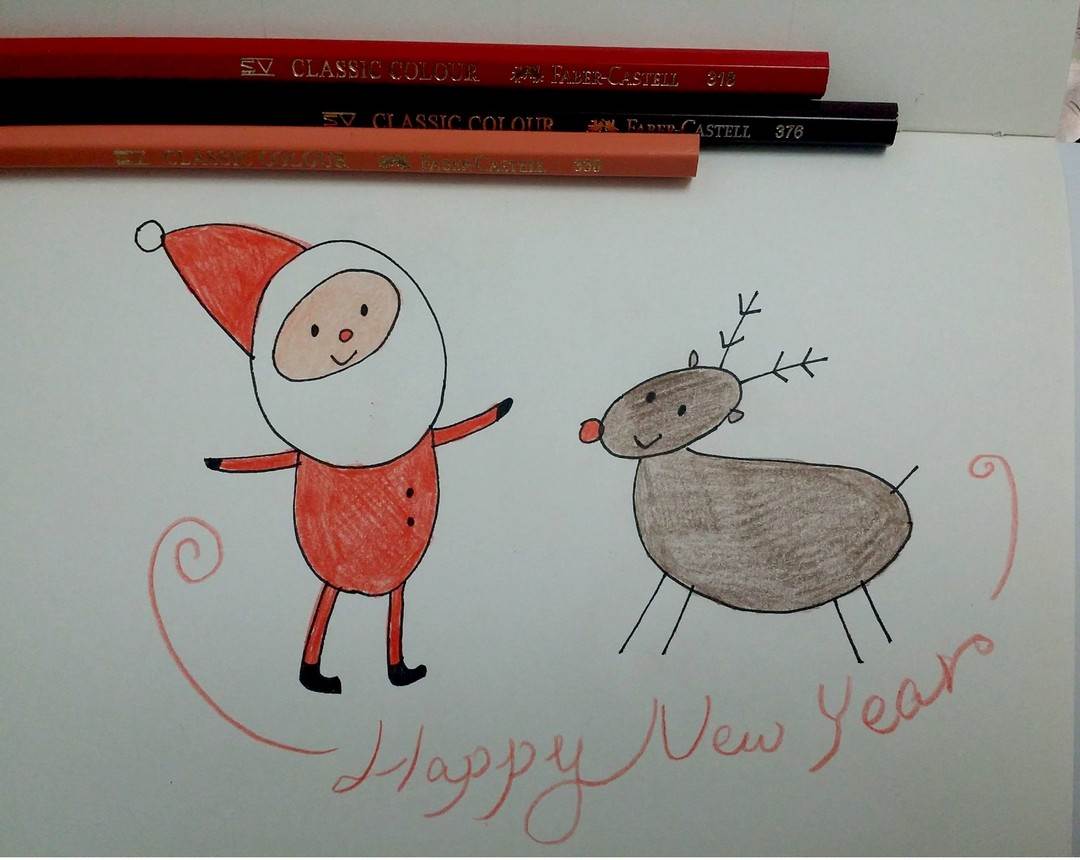 新年贺卡简笔画