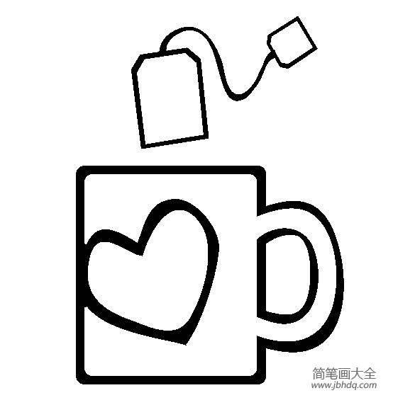 茶杯简笔画