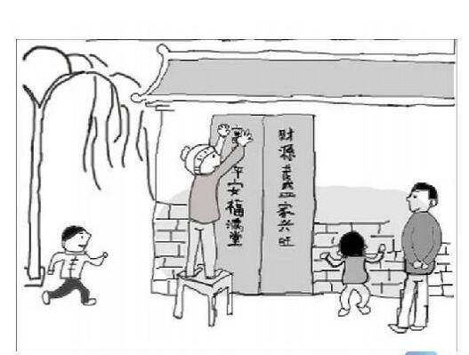 过年的简笔画