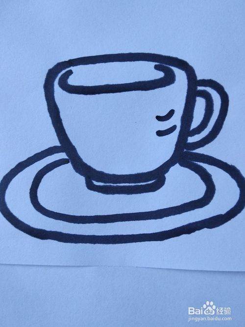 茶杯简笔画