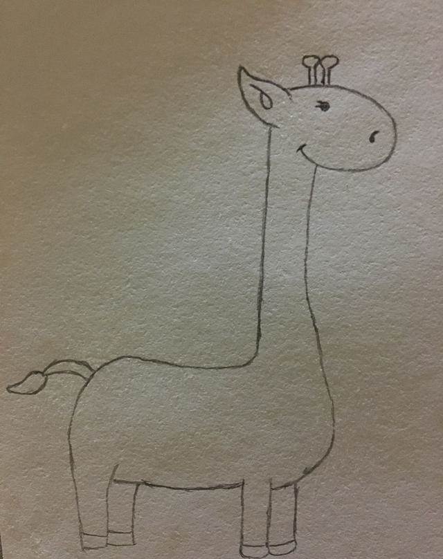 长颈鹿的画法
