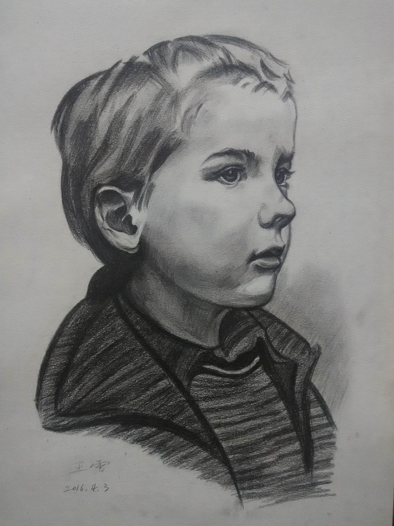 人物素描图片