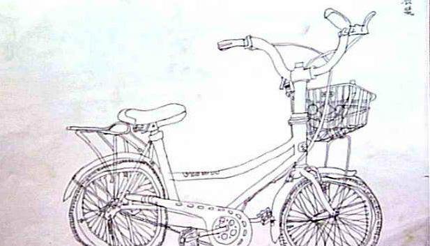 画自行车