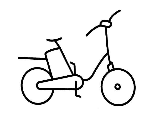 画自行车