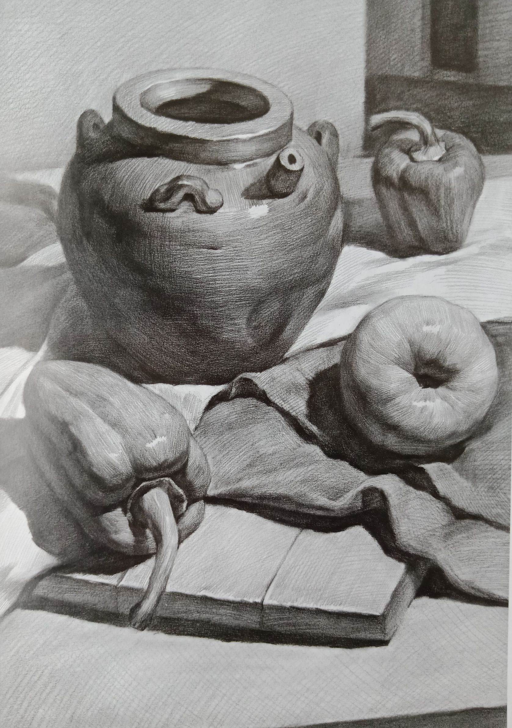 静物素描