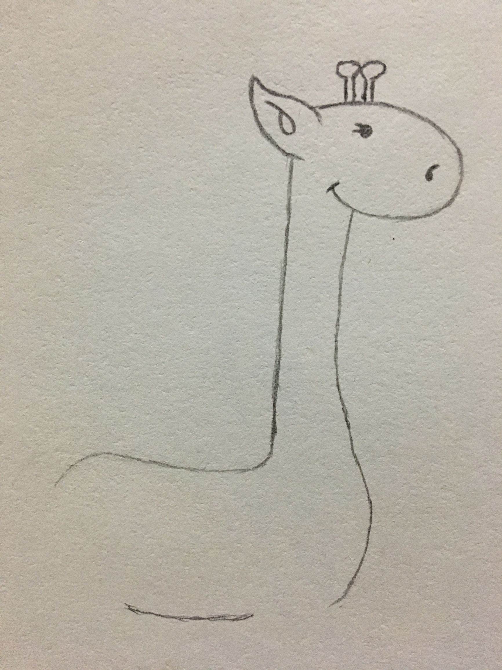 长颈鹿的画法