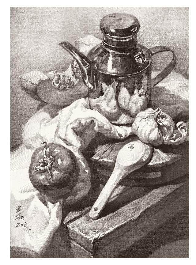 素描静物