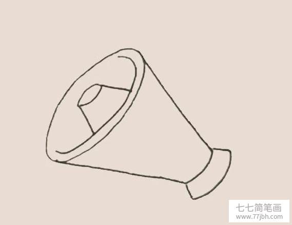 喇叭简笔画