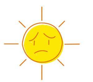 太阳简笔画带颜色