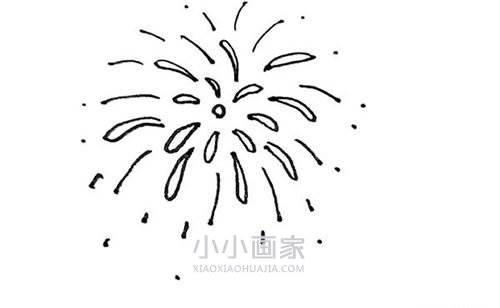 烟花简笔画