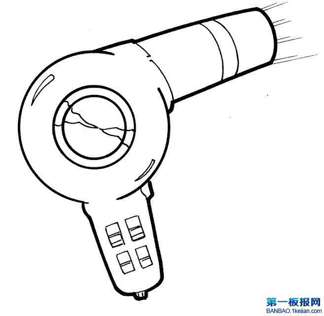 吹风机简笔画