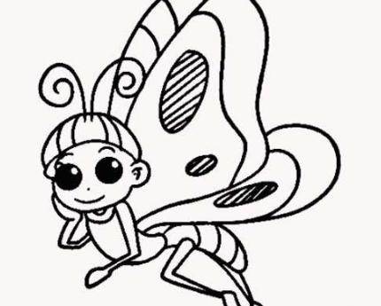 蝴蝶简笔画图片
