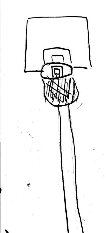 篮球框简笔画