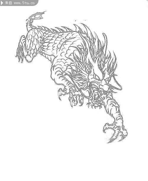 麒麟简笔画