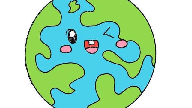 地球的简笔画