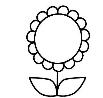 小花朵简笔画