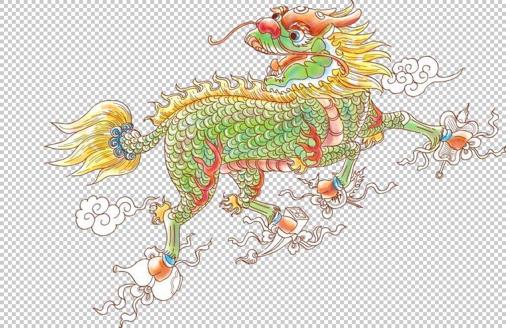麒麟简笔画