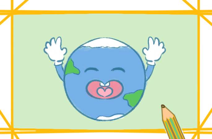 地球的简笔画