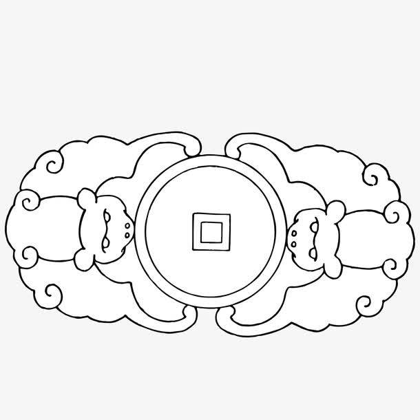 铜钱简笔画
