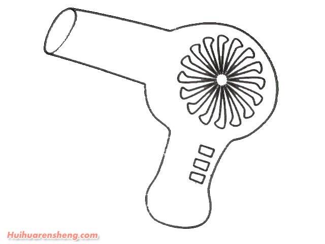 吹风机简笔画