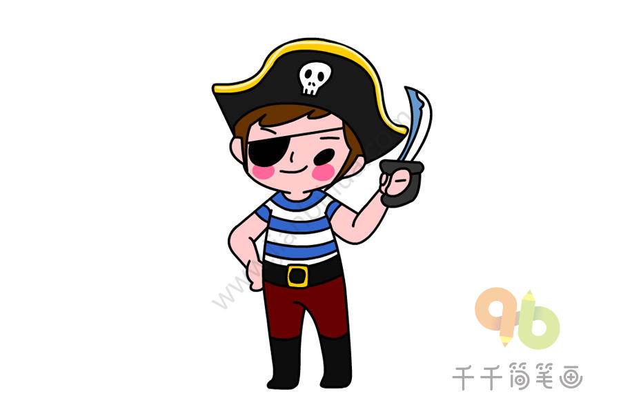 海盗简笔画
