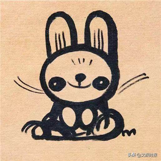 小白兔画法