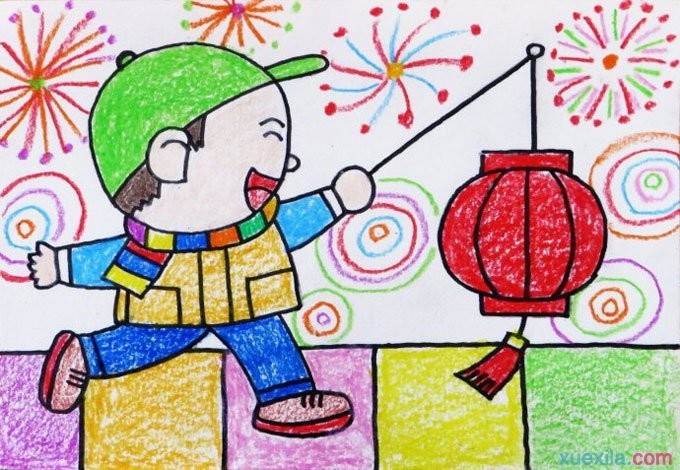 过春节的图画
