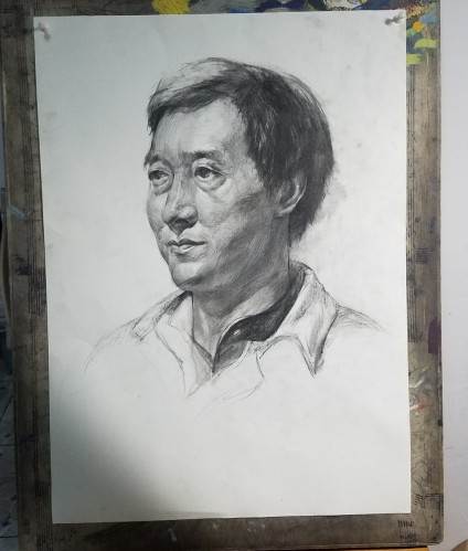 素描人物头像