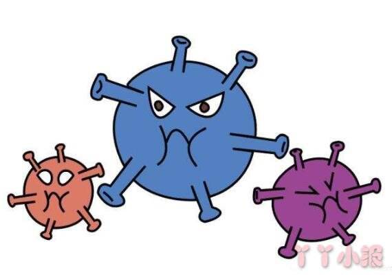 新冠病毒图画