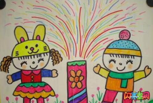 关于过年的简笔画