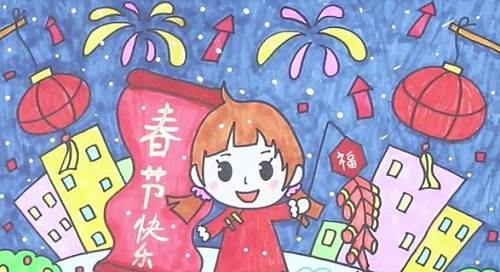 关于过年的简笔画
