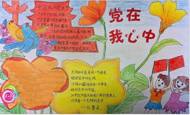 关于建党节手抄报